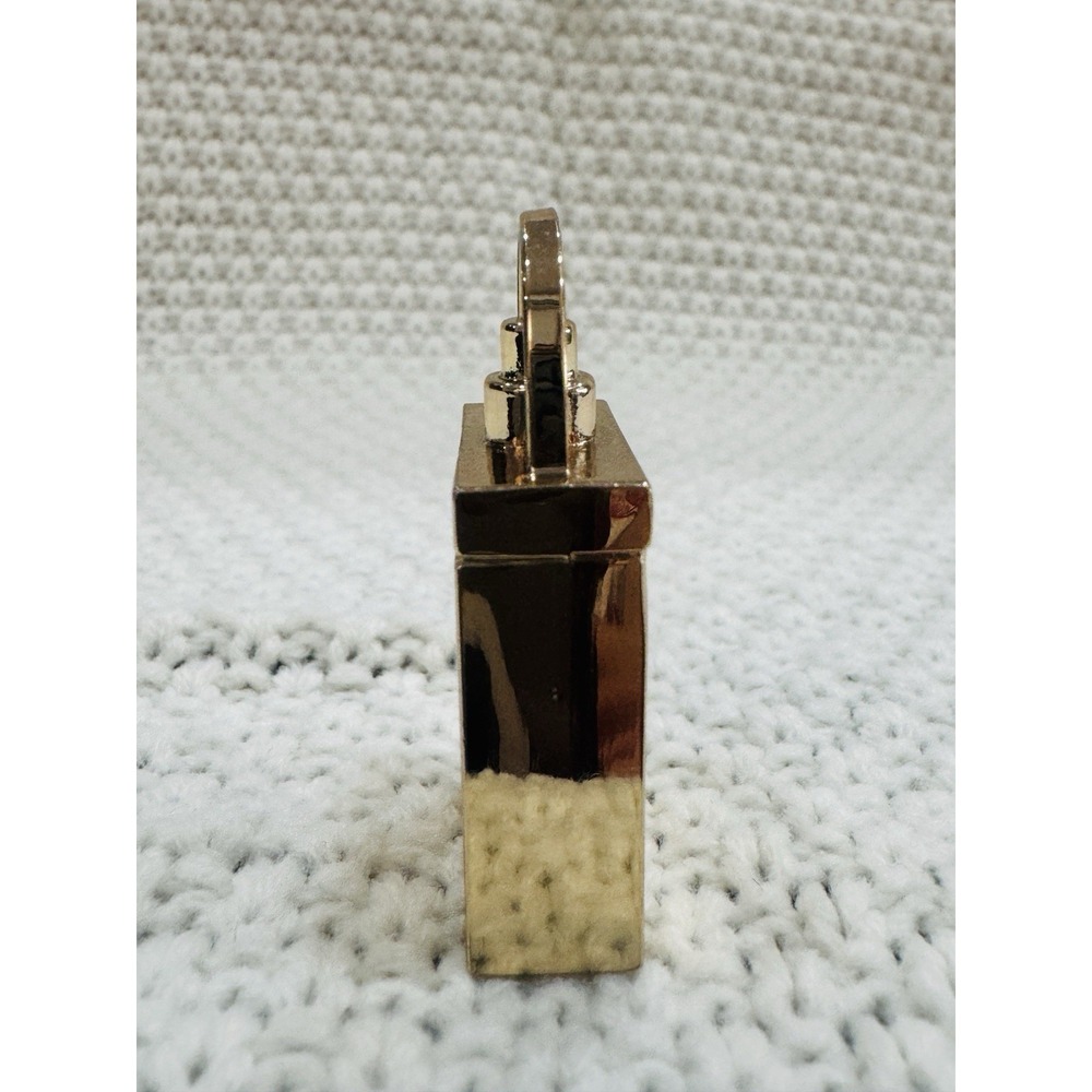 Chloé Gold Tone Perfume Bottle Padlock Charm Pendant Designer - Picture 5 of 5
